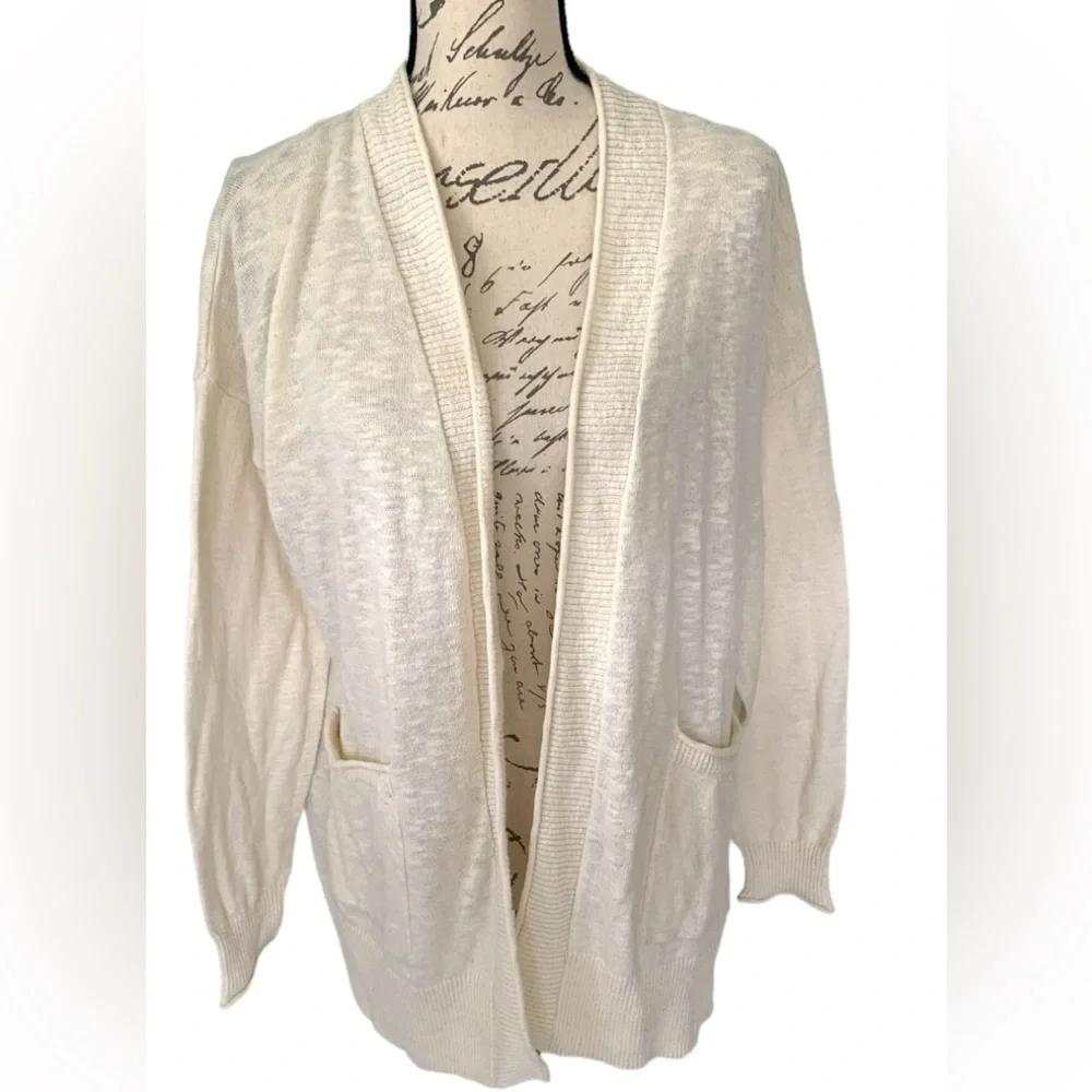 Madewell Bradley Cardigan Sweater Cream Size S - Picture 2 of 9